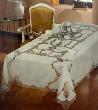 9548/A COORDINATO IN LINO E CANTU' - CON.TEX - Contex Biancheria