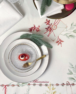BIANCO NATALE TOVAGLIA - BLUMARINE HOME - Contex Biancheria