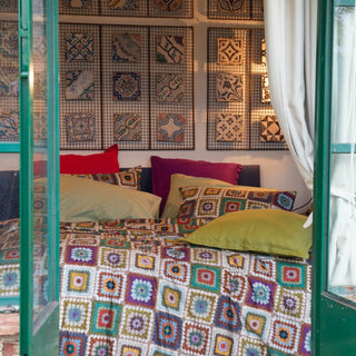 GRANNY COPRIPIUMINO MATRIMONIALE - TESSITURA TOSCANA TELERIE - Contex Biancheria