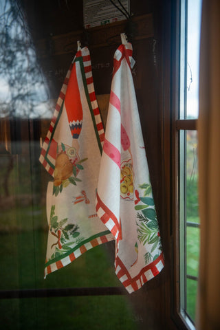 HAND ON XMAS CANOVACCIO - TESSITURA TOSCANA TELERIE - Contex Biancheria