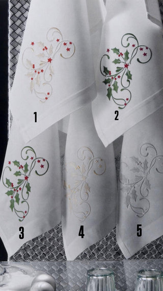 NATALE RICAMATO CANOVACCIO - DEA - Contex Biancheria