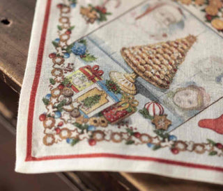 NOEL GOURMAND 85X85 - TESSITURA TOSCANA TELERIE - Contex Biancheria