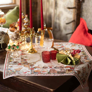 NOEL GOURMAND 85X85 - TESSITURA TOSCANA TELERIE - Contex Biancheria