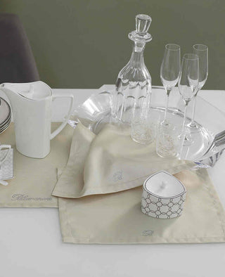 NOTE BLU SET CENTRINI - BLUMARINE HOME - Contex Biancheria
