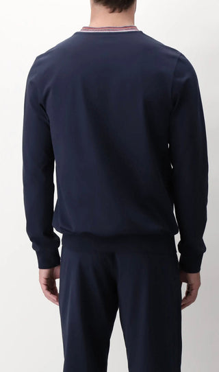 PIGIAMA COLLO V CALDO COTONE - PEROFIL - Contex Biancheria