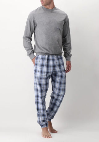 PIGIAMA GIROCOLLO FLANELLA E CALDO COTONE - PEROFIL - Contex Biancheria