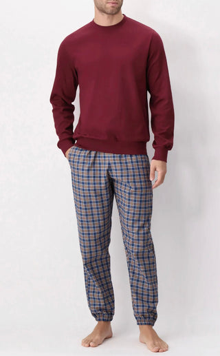 PIGIAMA GIROCOLLO FLANELLA E INTERLOCK - PEROFIL - Contex Biancheria