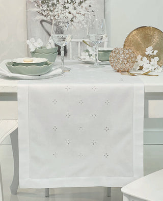 RICAMO RUNNER 50X150 - BLUMARINE HOME - Contex Biancheria