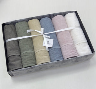 VERSILIA ASCIUGAMANI 6+6 - BIANCOPERLA - Contex Biancheria
