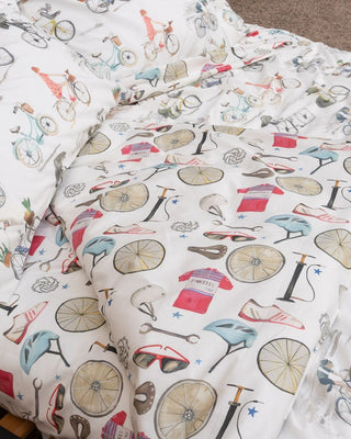 VUELTA BIKERS LENZUOLA SINGOLO - TESSITURA TOSCANA TELERIE - Contex Biancheria