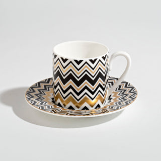 ZIG ZAG GOLD SET 2 TAZZE CAFFE' - MISSONI - Contex Biancheria