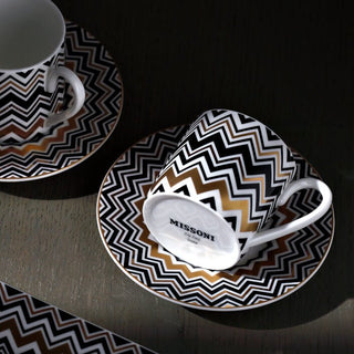 ZIG ZAG GOLD SET 2 TAZZE CAFFE' - MISSONI - Contex Biancheria