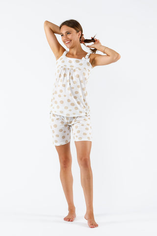 SHORT PAJAMAS WITH STRAPS - FIDA LINGERIE