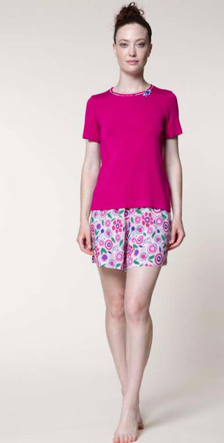 MIRTILLA SHORT PAJAMAS - PEPITA