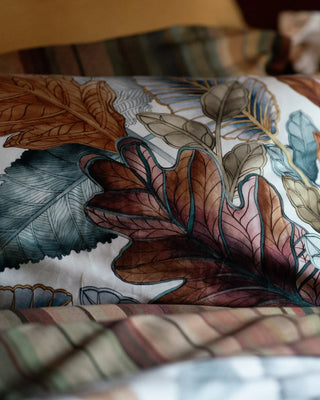 FOLIAGE FOGLIE LENZUOLA MATRIMONIALE - TESSITURA TOSCANA TELERIE