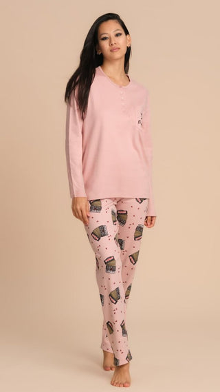 ANNALU PIGIAMA LUNGO 3051 - PEPITA - Contex Biancheria