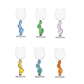 CACTUS WINE GLASS 6 PEZZI - ICHENDORF - Contex Biancheria