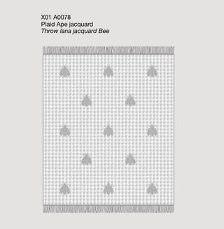 DORIS API JACQUARD PLAID - MASTRO RAPHAEL - Contex Biancheria