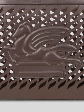 DRILL LEATHER BASKET - ETRO HOME - Contex Biancheria