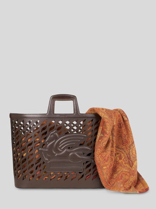 DRILL LEATHER BASKET - ETRO HOME - Contex Biancheria