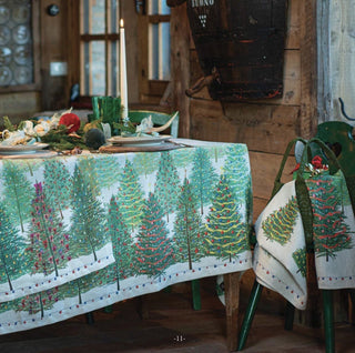 FAIRY TREES RUNNER - TESSITURA TOSCANA TELERIE - Contex Biancheria