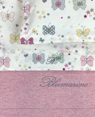 FARFALLE LENZUOLO LETTINO - BLUMARINE BABY - Contex Biancheria