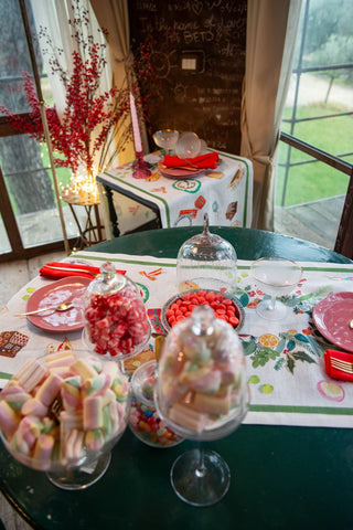 HAND ON XMAS RUNNER - TESSITURA TOSCANA TELERIE - Contex Biancheria