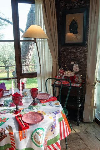 HAND ON XMAS TOVAGLIETTA - TESSITURA TOSCANA TELERIE - Contex Biancheria