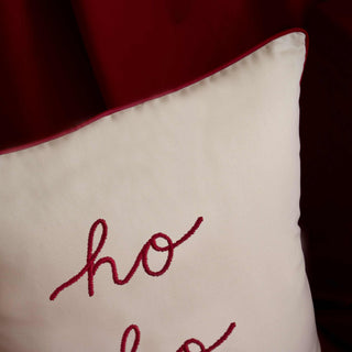 HO HO HO CUSCINO ARREDO - BIANCOPERLA - Contex Biancheria
