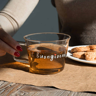 IL BUONGIORNO SI VEDE DAL MATTINO SET 2 TAZZE - SIMPLE DAY - Contex Biancheria