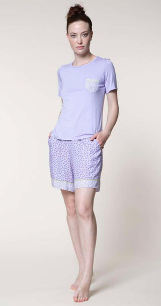 VIOLETTA SHORT PAJAMAS - PEPITA