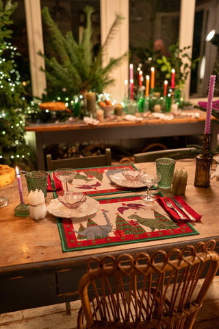 JURASSIC XMAS MY MAT - TESSITURA TOSCANA TELERIE - Contex Biancheria