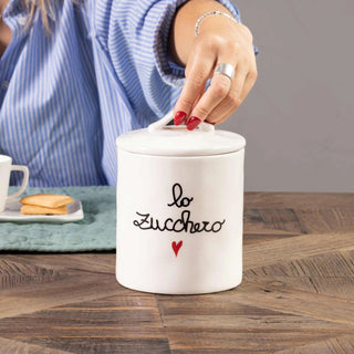 LO ZUCCHERO BARATTOLO IN GRES - SIMPLE DAY - Contex Biancheria