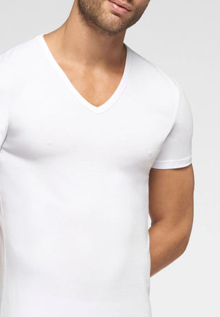 Maglietta Scollo a V in Cotone elasticizzato Match 2 paia - PEROFIL - Contex Biancheria