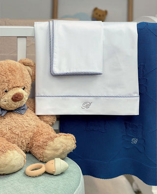 NAVY LENZUOLO LETTINO - BLUMARINE BABY - Contex Biancheria