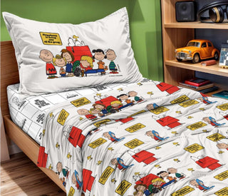 PEANUTS/SNOOPY LENZUOLA SINGOLO - LE VIE DEL COTONE - Contex Biancheria