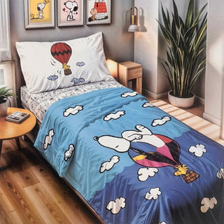 PEANUTS/SNOOPY LENZUOLA SINGOLO - LE VIE DEL COTONE - Contex Biancheria
