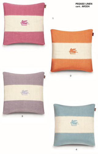PEGASO LINEN CUSCINO RICAMATO 45x45 - ETRO HOME - Contex Biancheria