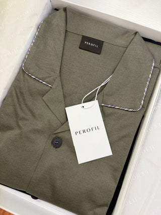 PIGIAMA APERTO CON COLLO BASIC - PEROFIL - Contex Biancheria