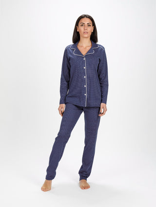 PIGIAMA APERTO POIS - FIDA LINGERIE - Contex Biancheria