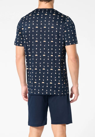 PIGIAMA SERAFINO CORTO STAMPATO - PEROFIL - Contex Biancheria