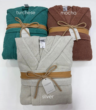 PLAIN ACCAPPATOIO CON CAPPUCCIO. - FAZZINI - Contex Biancheria