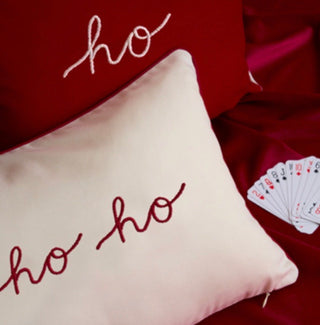 HO HO HO CUSCINO ARREDO - BIANCOPERLA