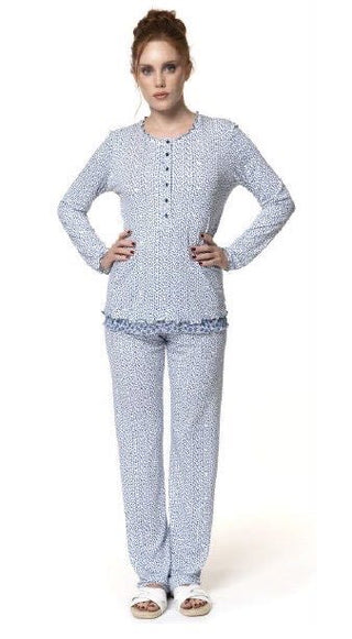 SHAILA PIGIAMA LUNGO - PEPITA - Contex Biancheria
