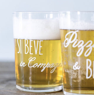 SI BEVE IN COMPAGNIA SET 6 BICCHIERI - SIMPLE DAY - Contex Biancheria