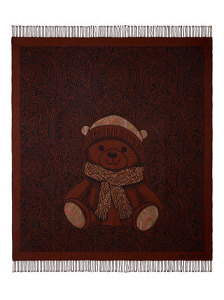 TEDDY FRINGED PLAID IN LANA - ETRO HOME - Contex Biancheria