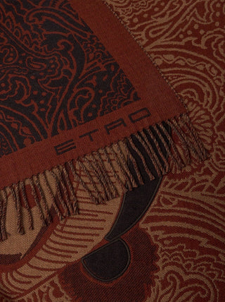 TEDDY FRINGED PLAID IN LANA - ETRO HOME - Contex Biancheria