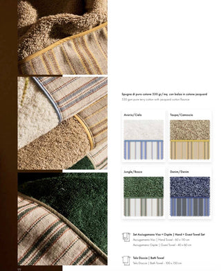 TRAME SET ASCIUGAMANI - BIANCOPERLA - Contex Biancheria
