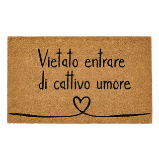 VIETATO ENTRARE DI CATTIVO UMORE ZERBINO - SIMPLE DAY - Contex Biancheria