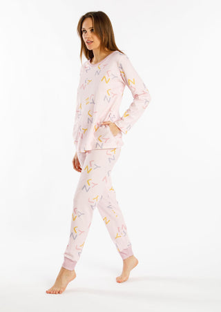 WARM COTTON CREW NECK PAJAMAS - FIDA LINGERIE